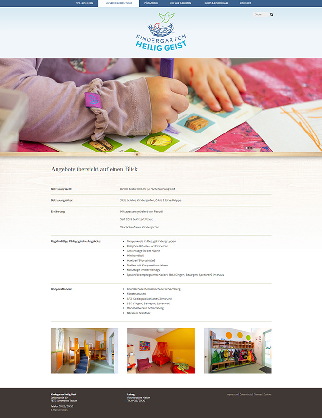 Beispielhafte Website